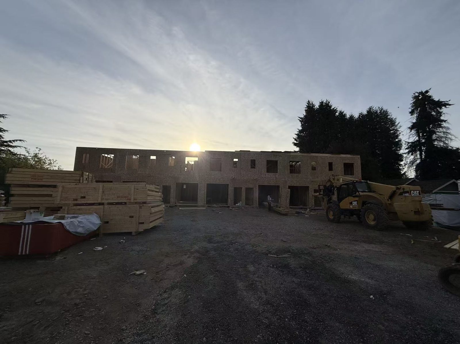 Festubert Street structural framing progress photo 8