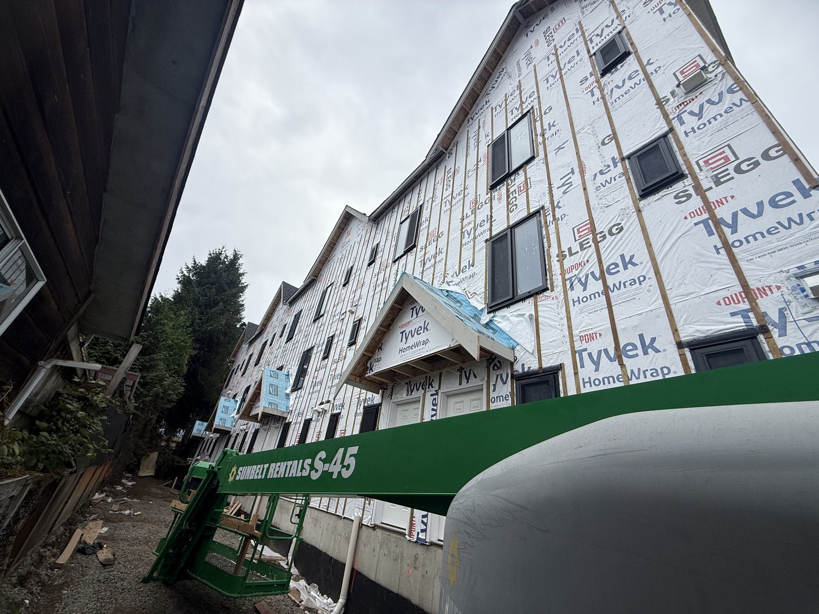 Festubert Street structural framing progress photo 10