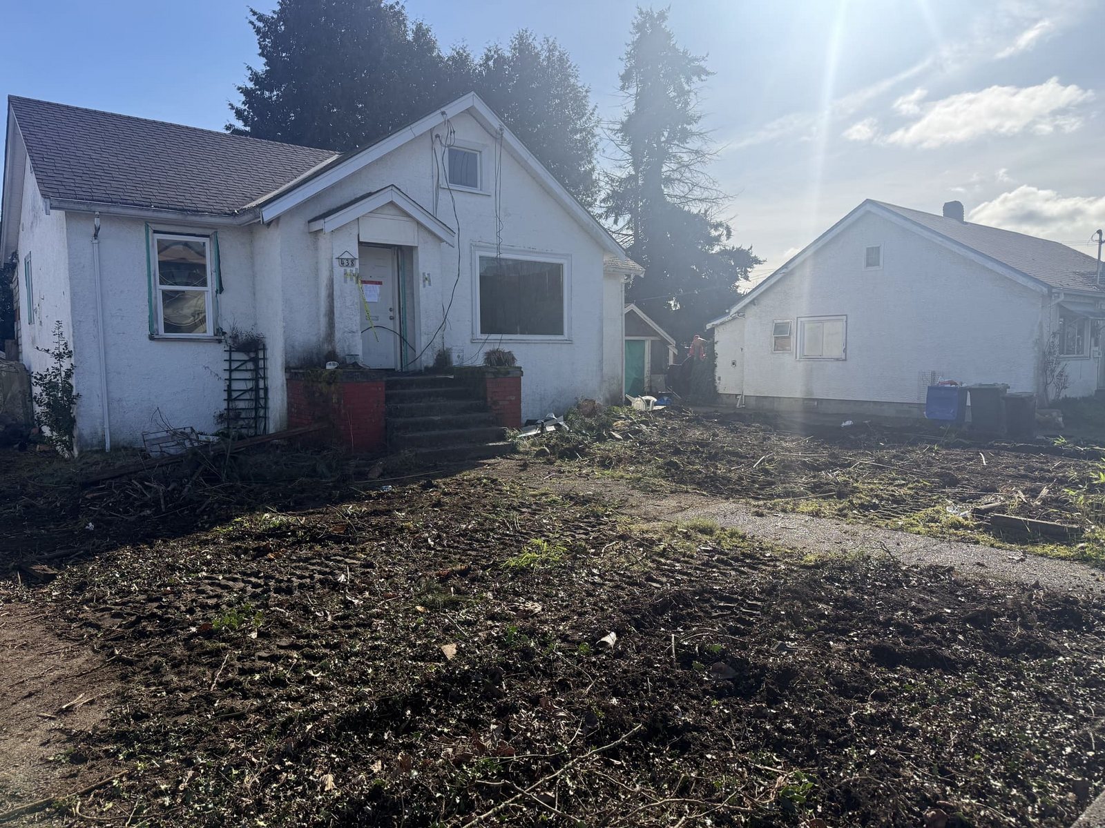 Demolition and foundation work, view 4