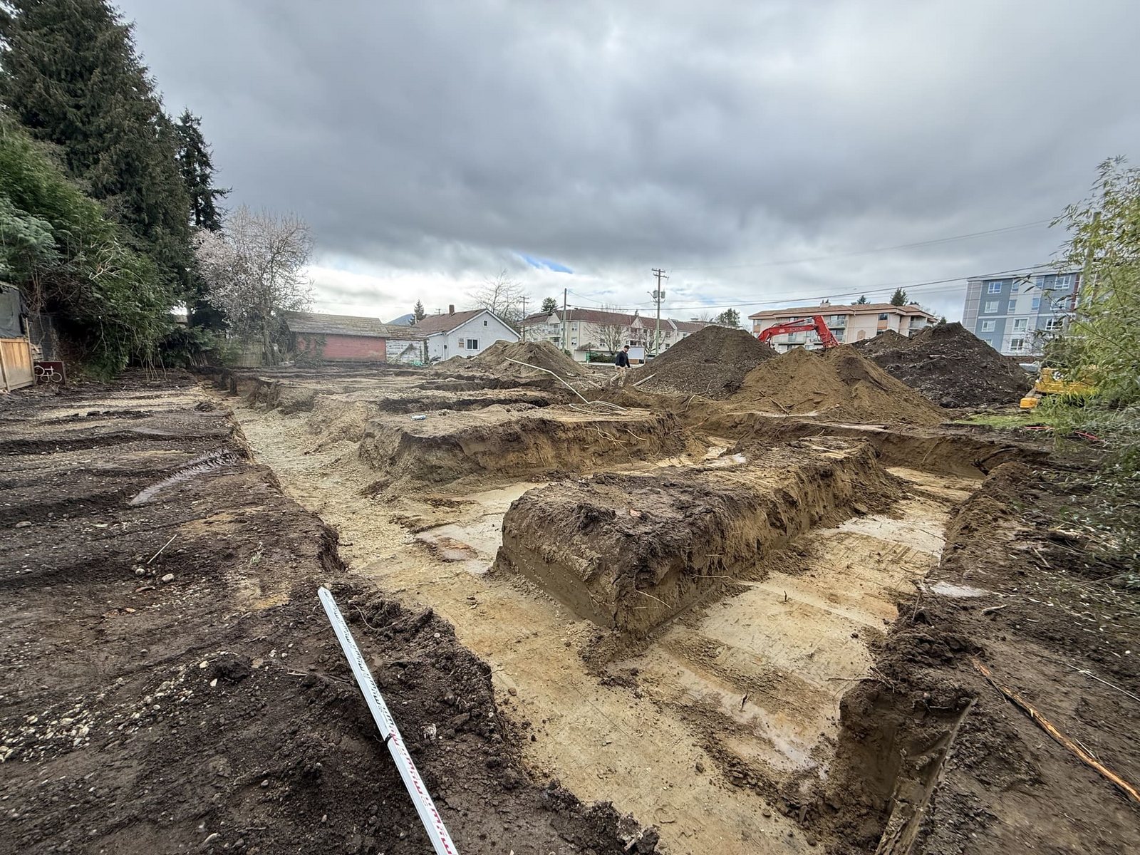 Demolition and foundation work, view 6